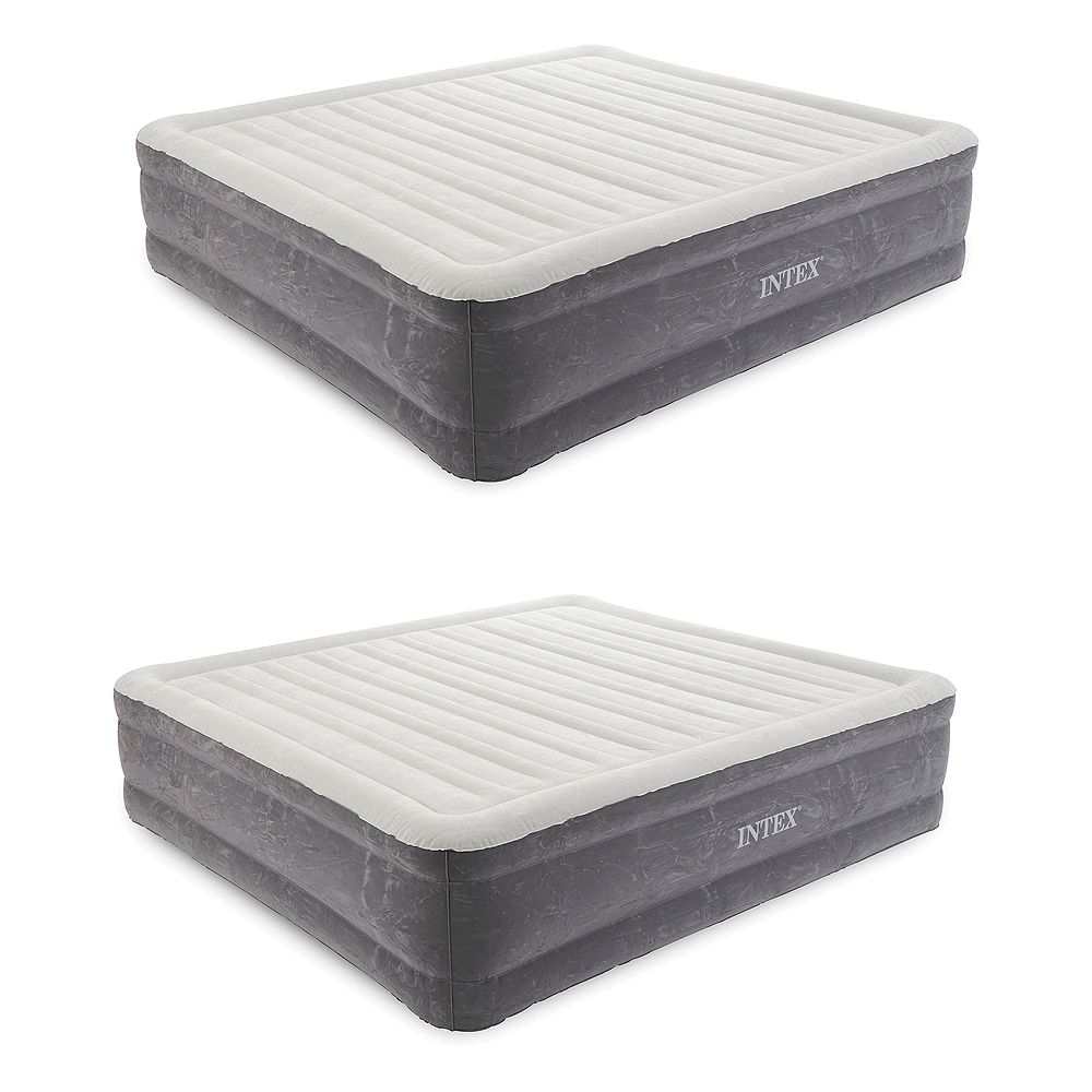 Надувной матрас Intex 18" King (2 Pack) со встроенным насосом