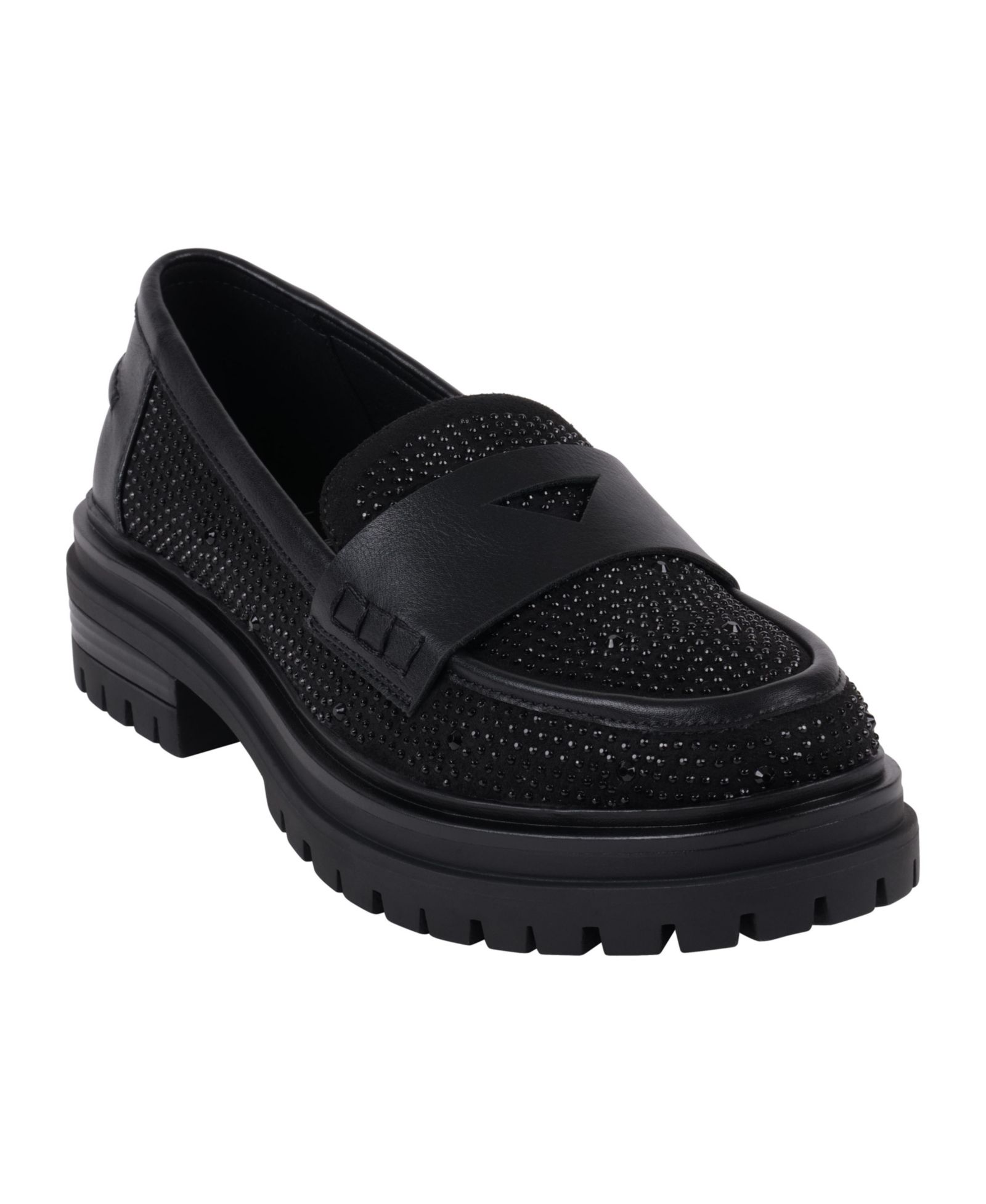GC Shoes Women's Galen Embellished Lug Sole Loafers