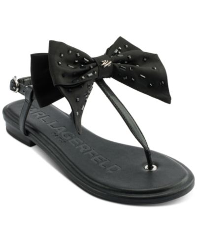 Женские сандалии KARL LAGERFELD PARIS Cristi Bow Flat