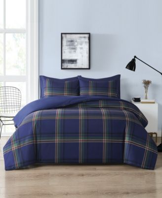 Комплект из 3 шт. Truly Soft Bronson Plaid Duvet Cover King