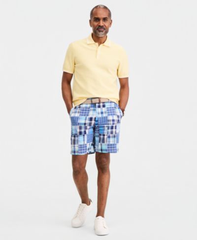 Мужские шорты Club Room Regular-Fit Madras Plaid Patchwork, 9"