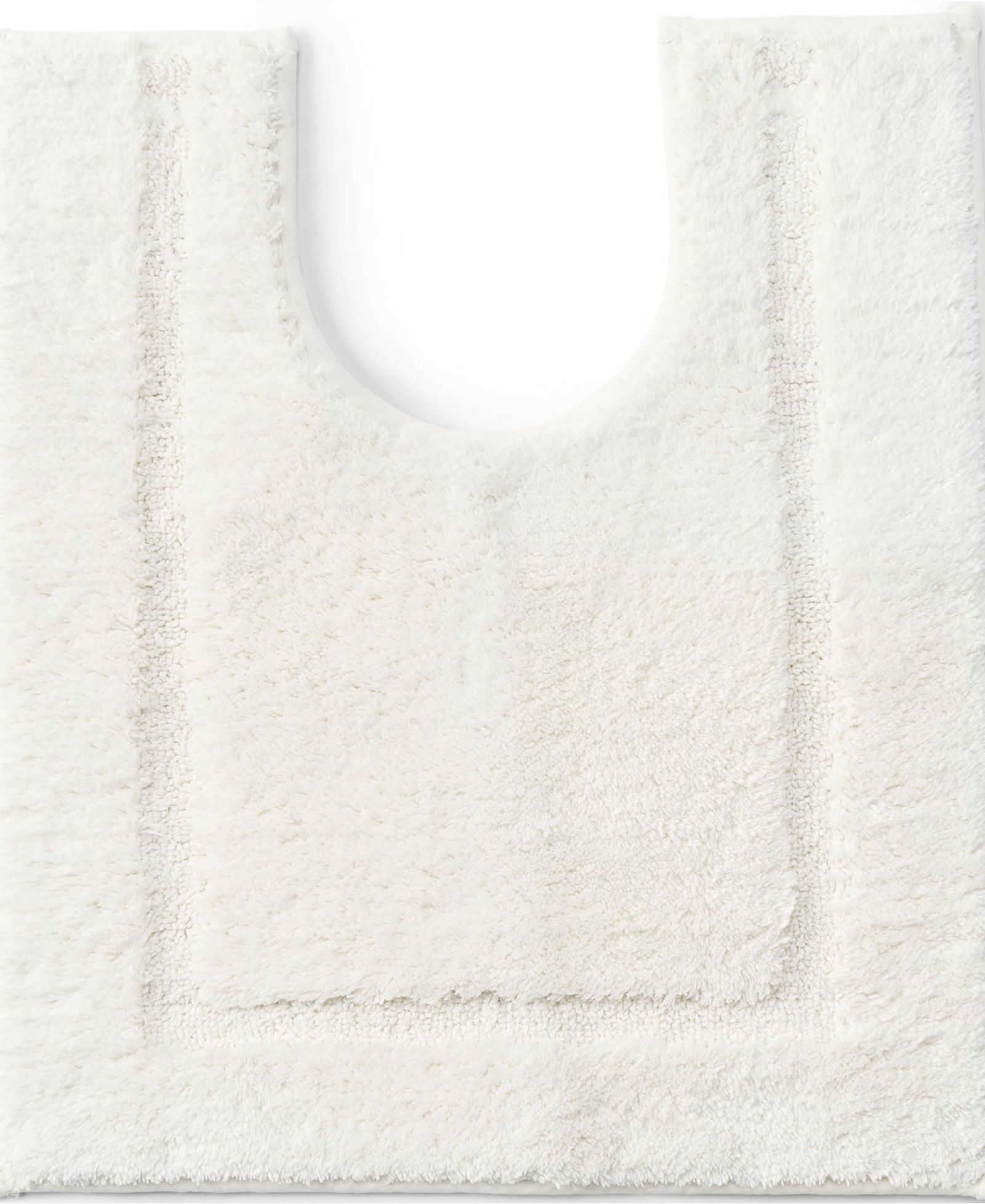 Lands' End Cotton Non-skid Contour Bath Rug