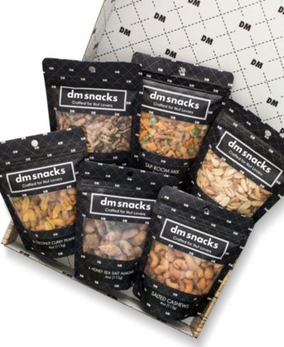 DM Snacks Manly Nut Gourmet Gift Box, 6 Piece