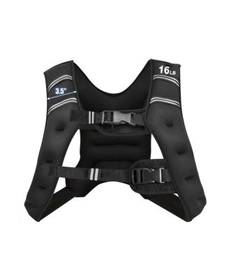 Workout Weighted Vest with Mesh Bag Adjustable Buckle-16 lbs