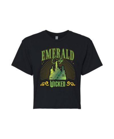 Hybrid Apparel молодежная укороченная футболка Wicked Emerald City