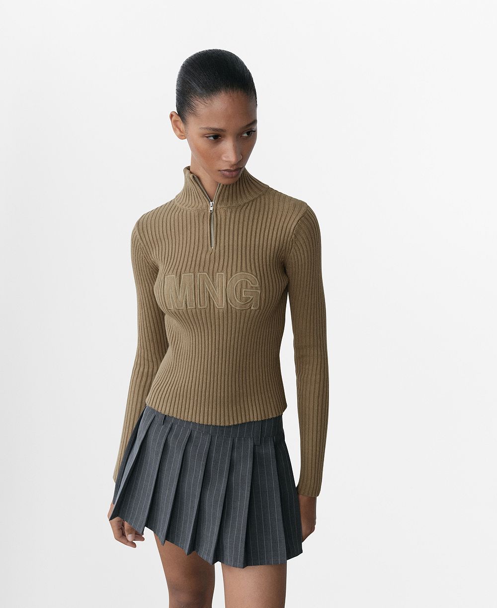 Свитер Mango Женский Perkins Logo Neck