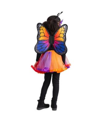 Butterfly Mask, Wings & Tutu Costume Set - Girls