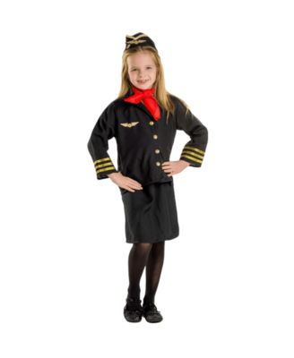 Flight Attendant Costume Set - Toddlers Girls