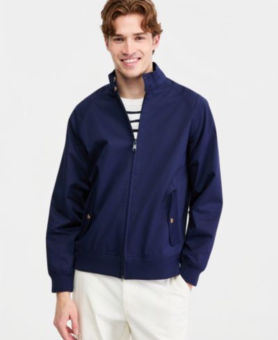 Мужской куртка Club Room Cotton-Blend Harrington Mock-Neck