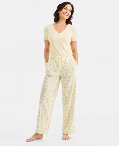 Charter Club Women's Knit Pajama Pants, Exclusively at Macy's