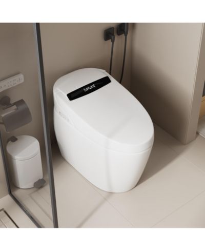 LALAHOO Fully automatic smart toilet - thermostatic seat, instant cleaning, foot feel flushing, US standard 110V