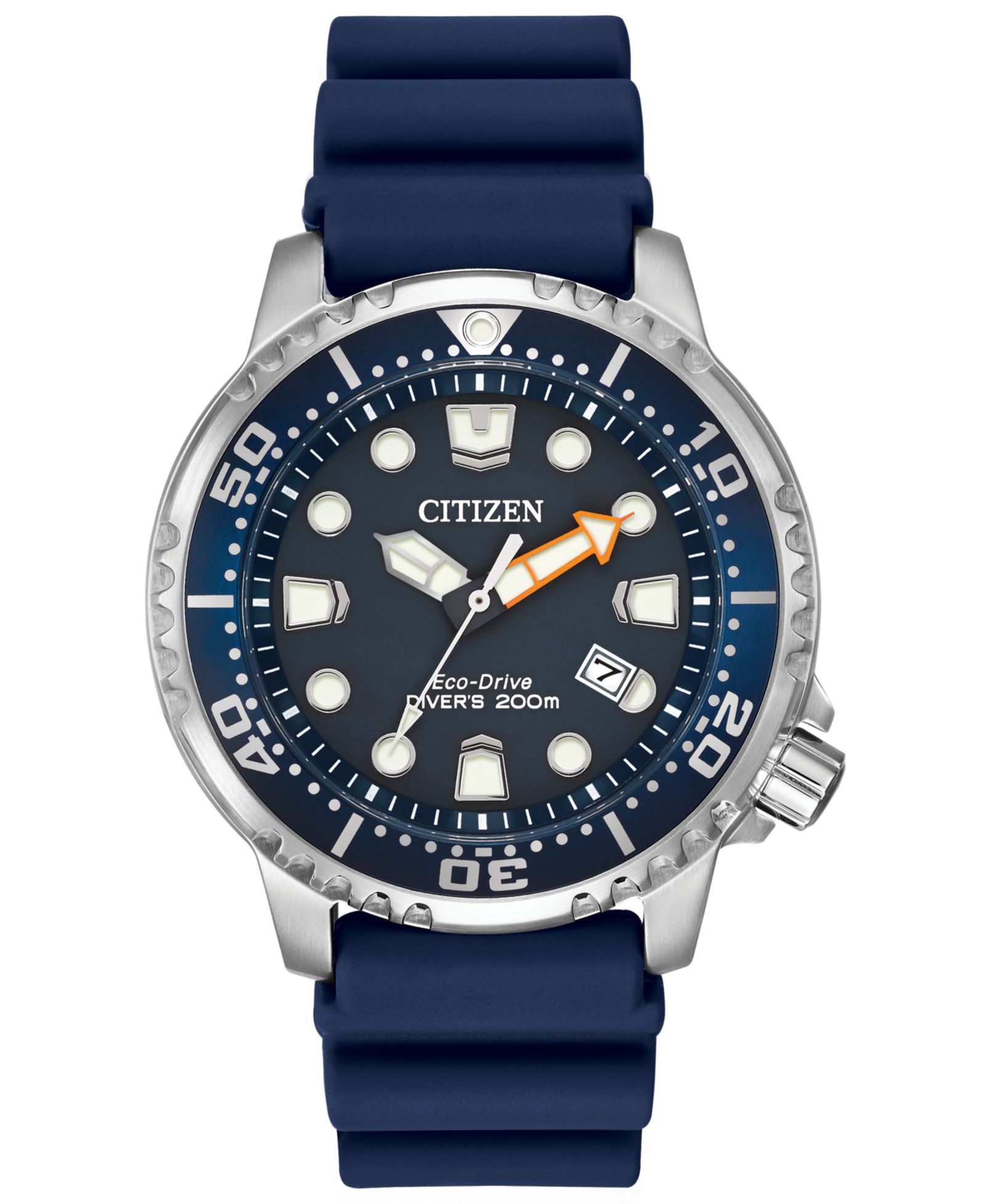 Citizen Men's Eco-Drive Promaster Diver Blue Strap Watch 42mm BN0151-09L