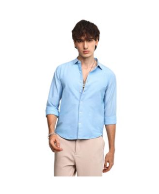 Campus Sutra мужская базовая рубашка Sky Blue