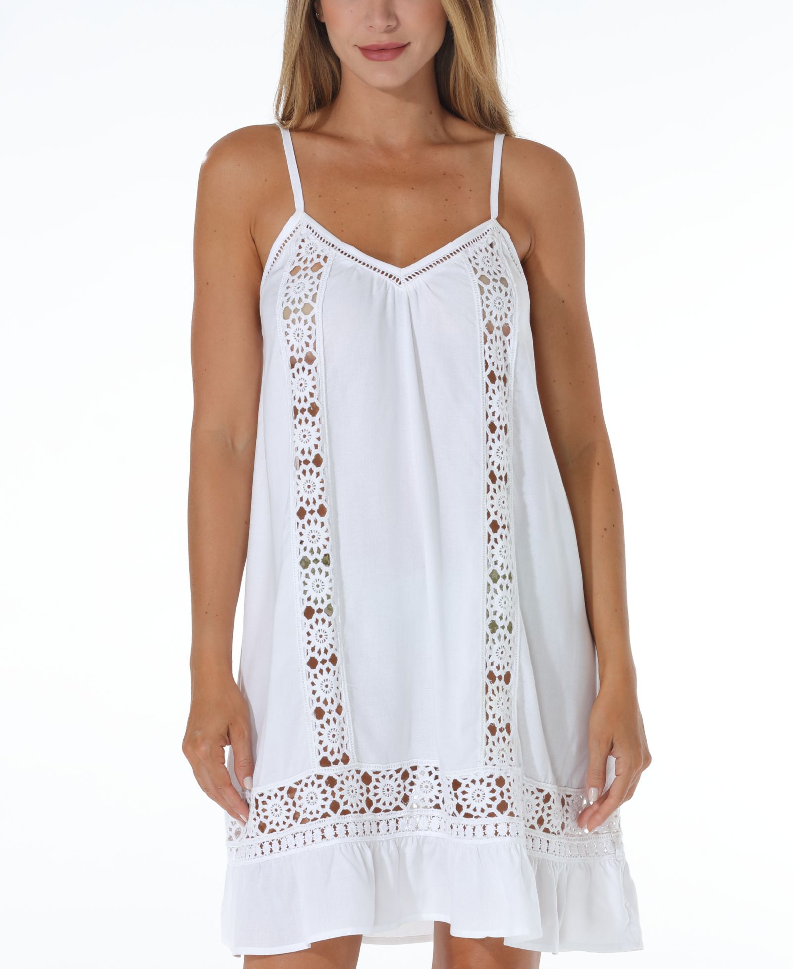 Накидка-туника Raviya Women's Eyelet Lace Dress Cover-Up