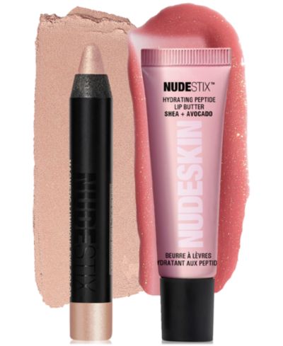 NUDESTIX Набор увлажняющих баттерров для губ Nudeskin 2-Pc.