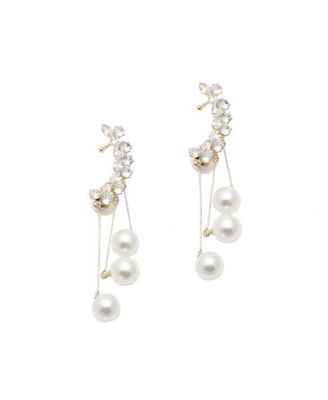 SOHI Women's Snowball Drop Earrings
