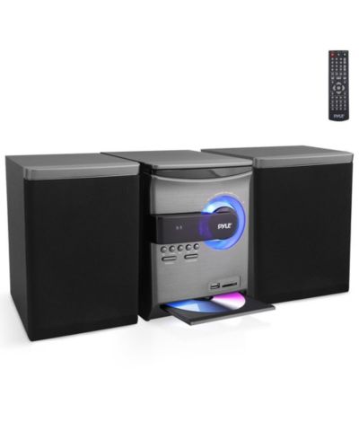Полочная аудиосистема Pyle Home Stereo с Bluetooth, CD-плеером, FM-радио, USB/SD, 30 Watt