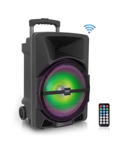 Портативная колонка Pyle с Bluetooth, LED подсветкой и аккумулятором, 1200 Watt