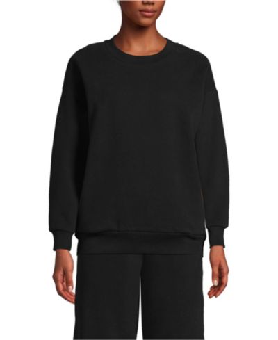 Lands' End Женский оверсайз джемпер с длинным рукавом Serious Sweats