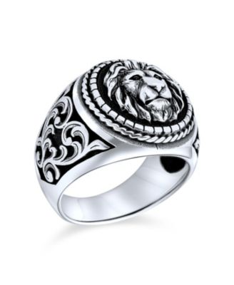 Кольцо Bling Jewelry Big Jungle Ape Gorilla Head Signet.925 Sterling