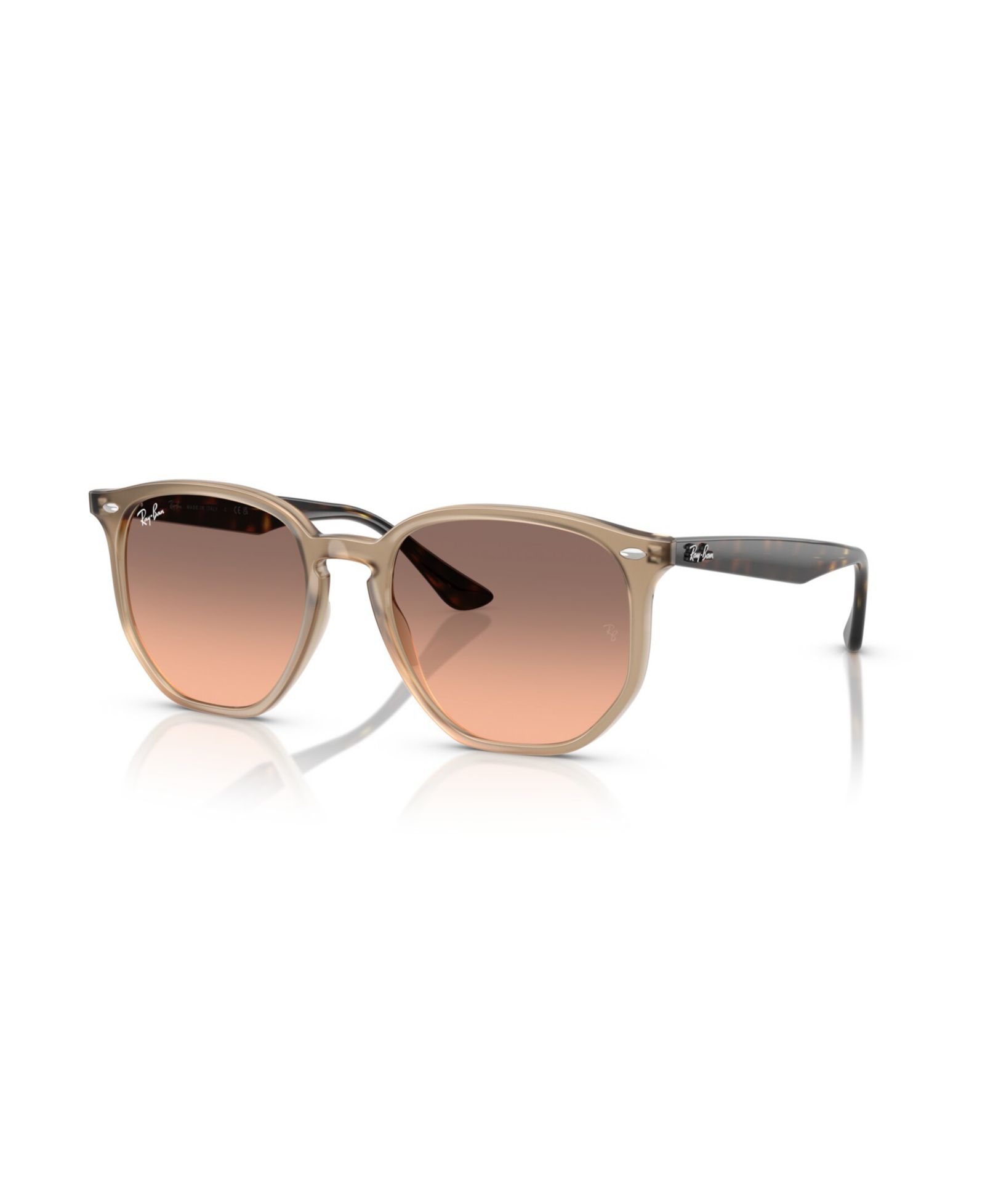 Унисекс геометрические солнцезащитные очки Ray-Ban, RB4306 RB4306F