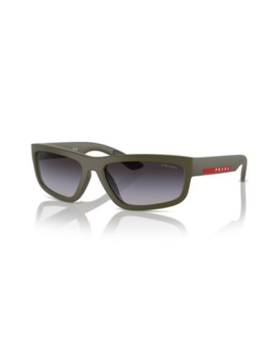 Мужские солнцезащитные очки Prada Linea Rossa Rectangle, PS 05ZS