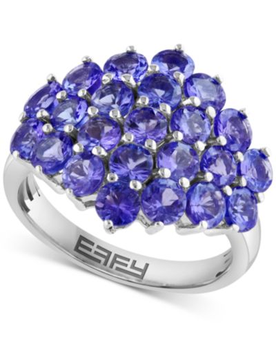 Кольцо EFFY Collection Tanzanite (3-1/4 ct. t.w.), Sterling Silver