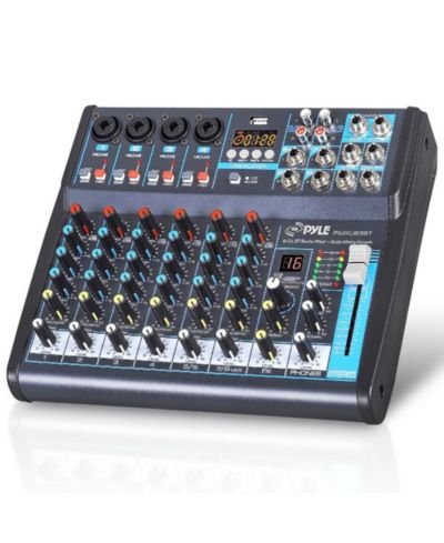 Pyle 8-Channel Bluetooth USB Audio Mixer