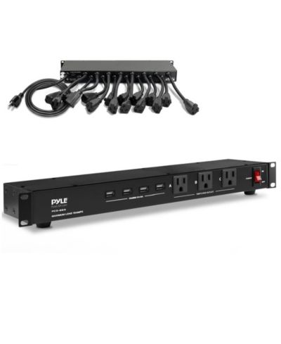 Pyle Pro Audio сетевой фильтр и стабилизатор напряжения с 4 USB портами