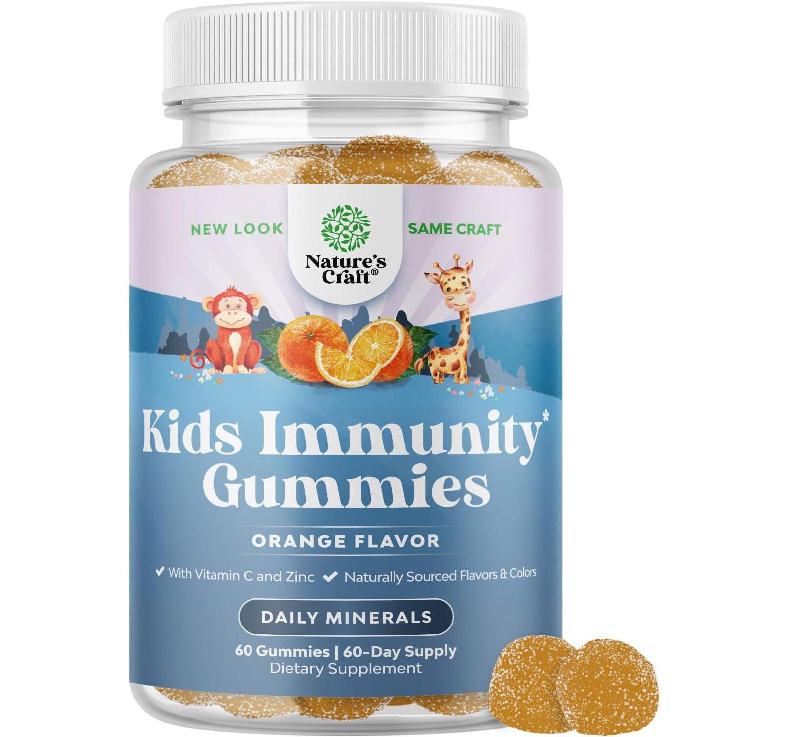 Kids Immunity Gummies, Nature's Craft, 60ct