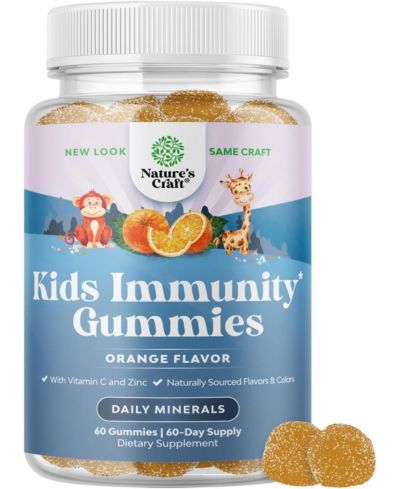 Kids Immunity Gummies, Nature's Craft, 60ct