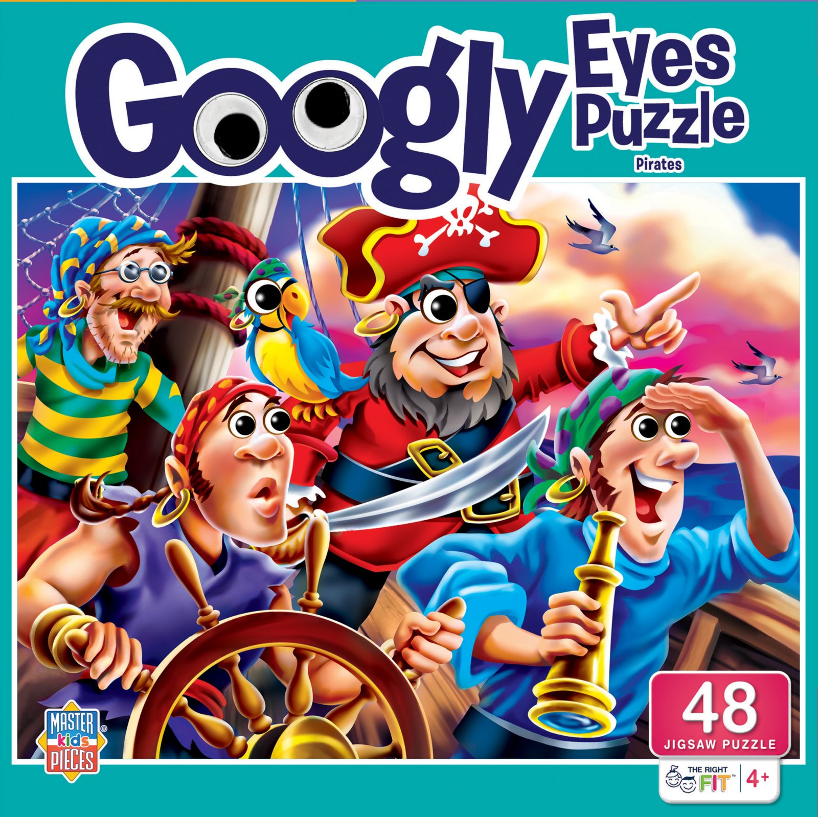 Пазл Googly Eyes - Pirates 48 Piece Jigsaw Puzzle