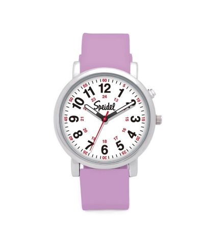 White with lilac band