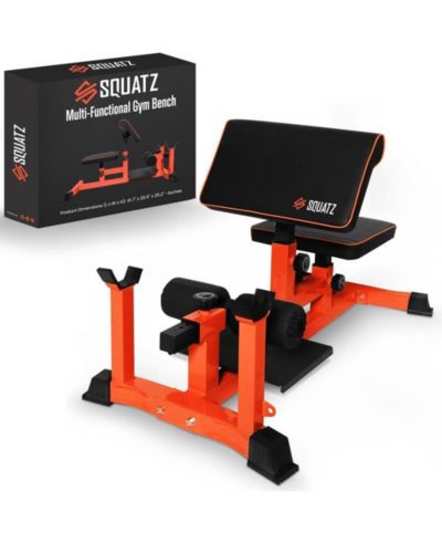 SQUATZ Multi-Function Sissy Squat Machine With Adjustable Squat Bench