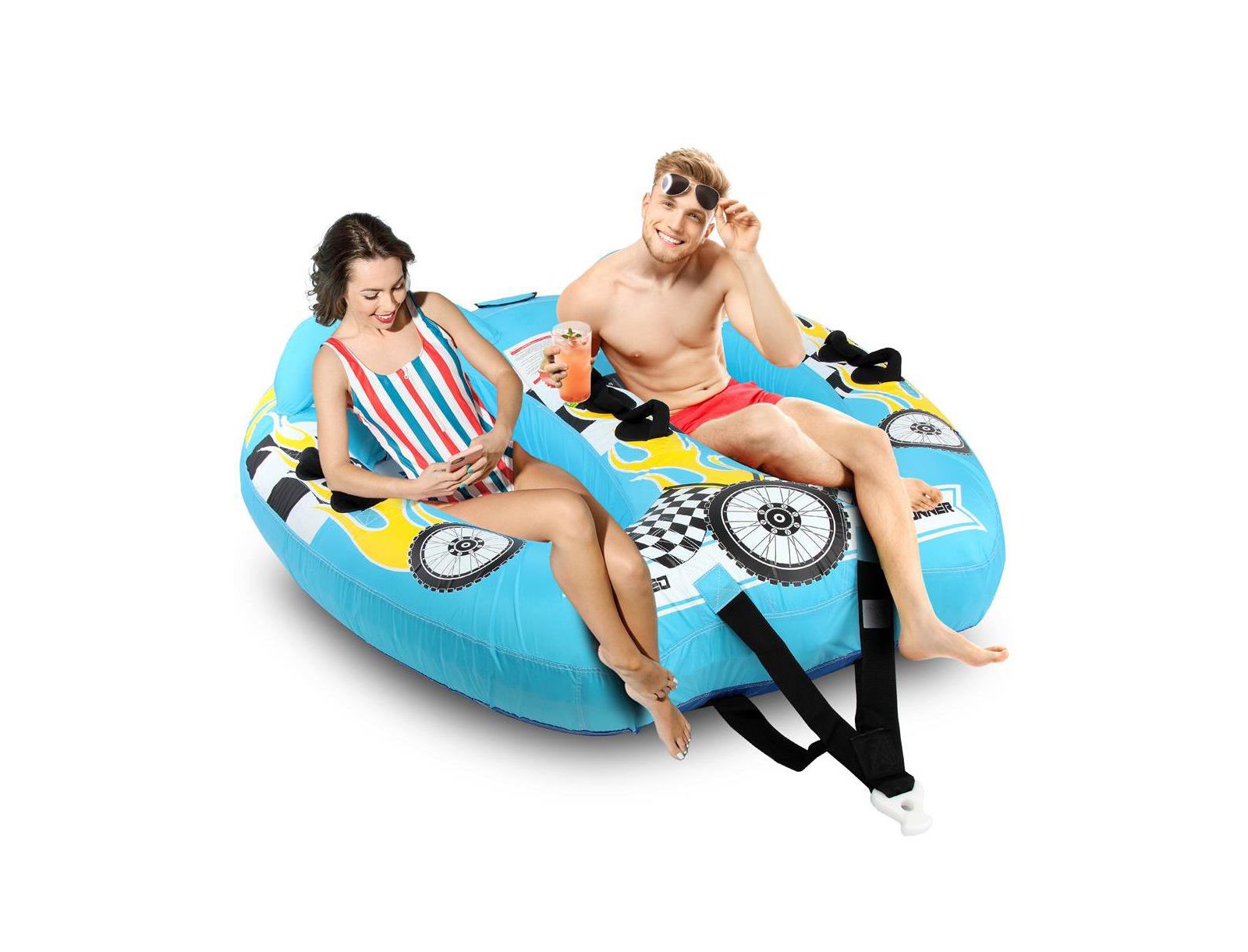 Надувной плот SereneLife Inflatable Towable Tube for Boating