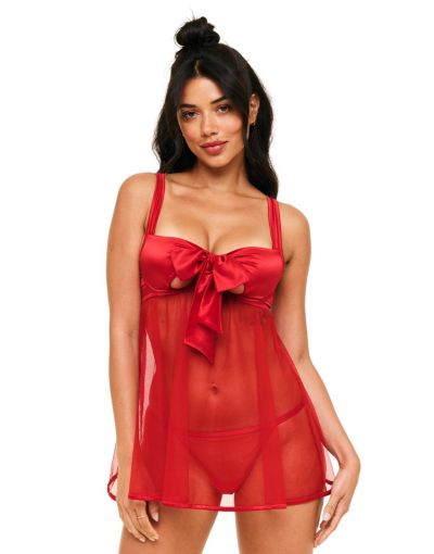 Adore Me Women's Bessima Babydoll and G-String Set Lingerie
