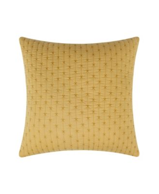 Levtex Cross Stitch Quilted Decorative Pillow, 18" x 18"