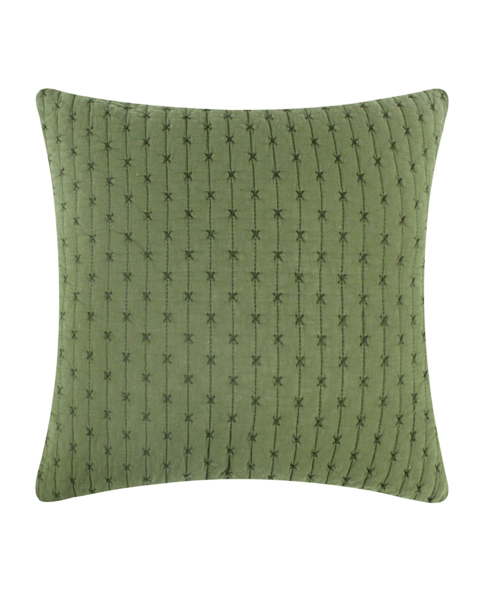 Levtex Cross Stitch Quilted Decorative Pillow, 18" x 18"