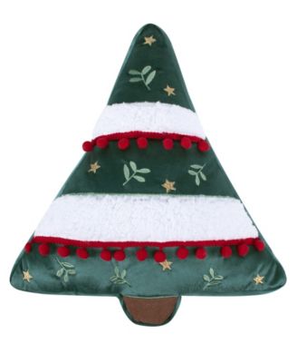 Levtex декоративная подушка в форме рождественской елки O Christmas Tree, 16" x 16"