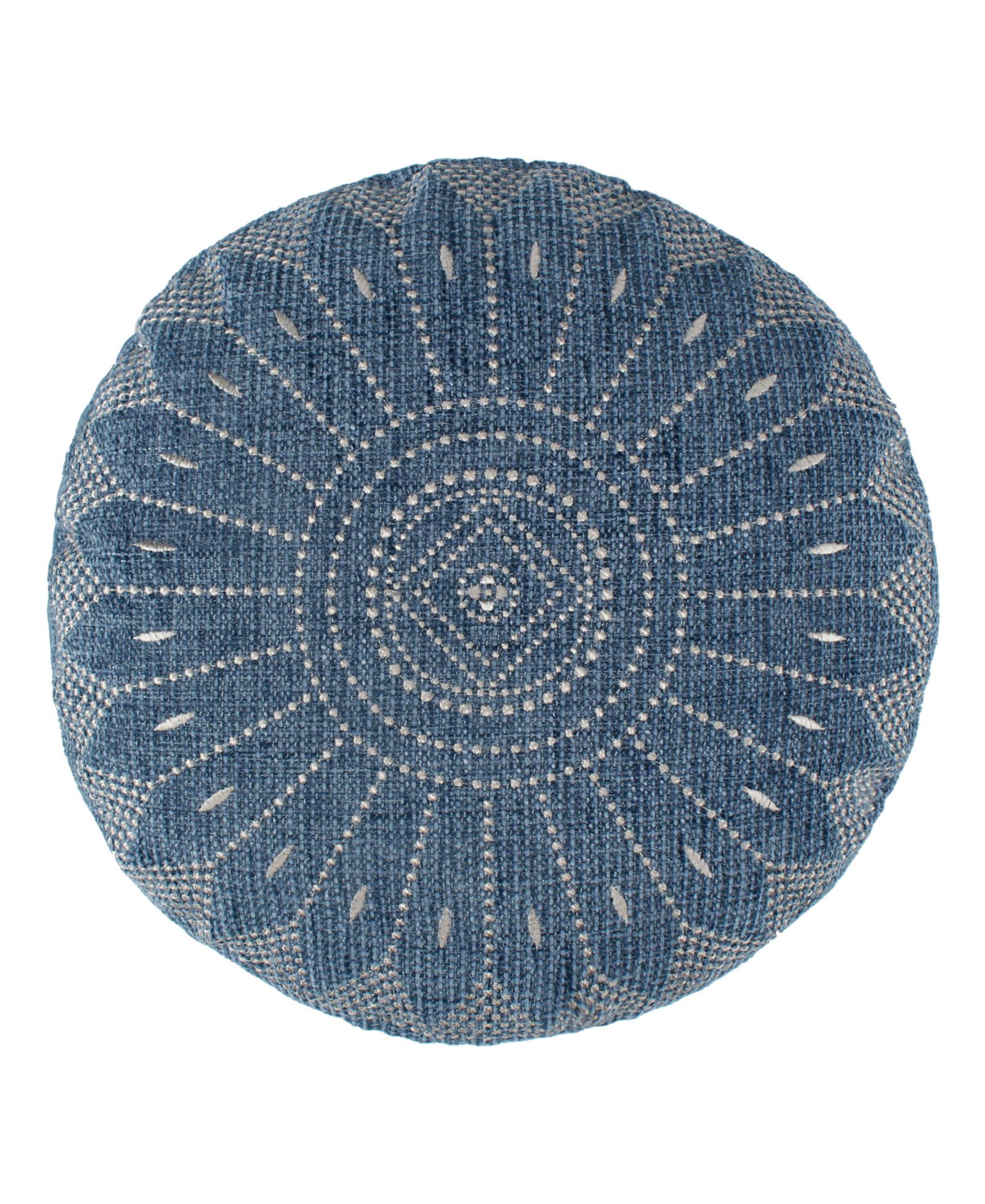 Levtex Adare Embroidered Decorative Pillow, 16" Round
