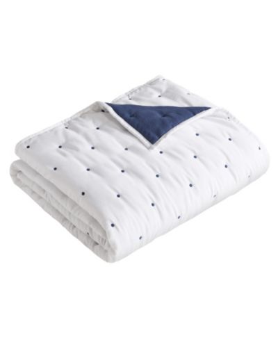 Декоративный стеганый плед Levtex Embroidered Swiss Dot 50" x 60"