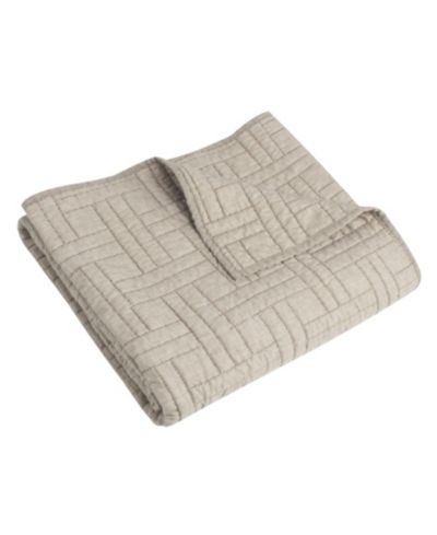 Levtex Melange Stitch Stitching Quilted Throw, 50" x 60"