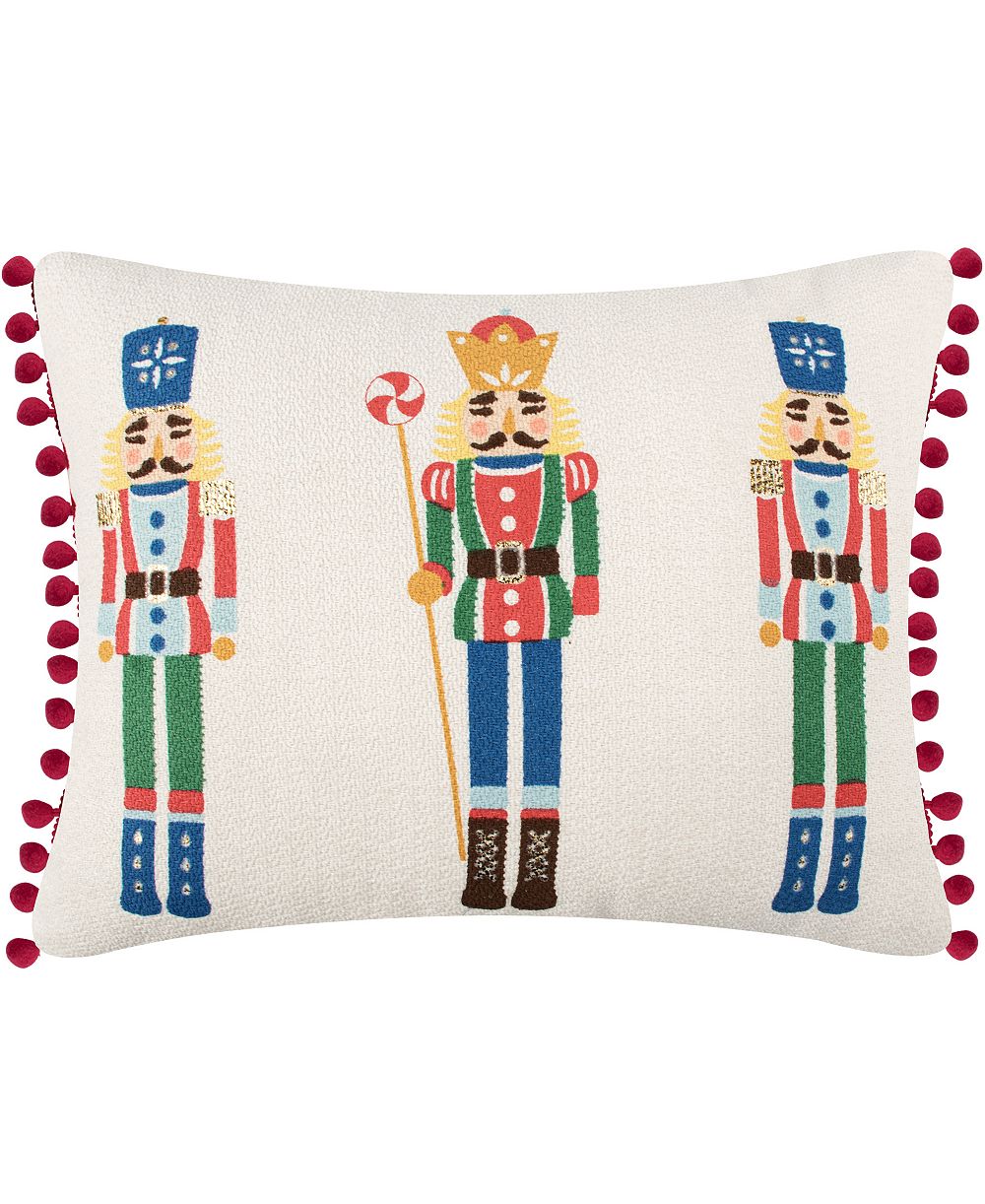 Levtex Nutcracker Printed Decorative Pillow, 14" x 18"