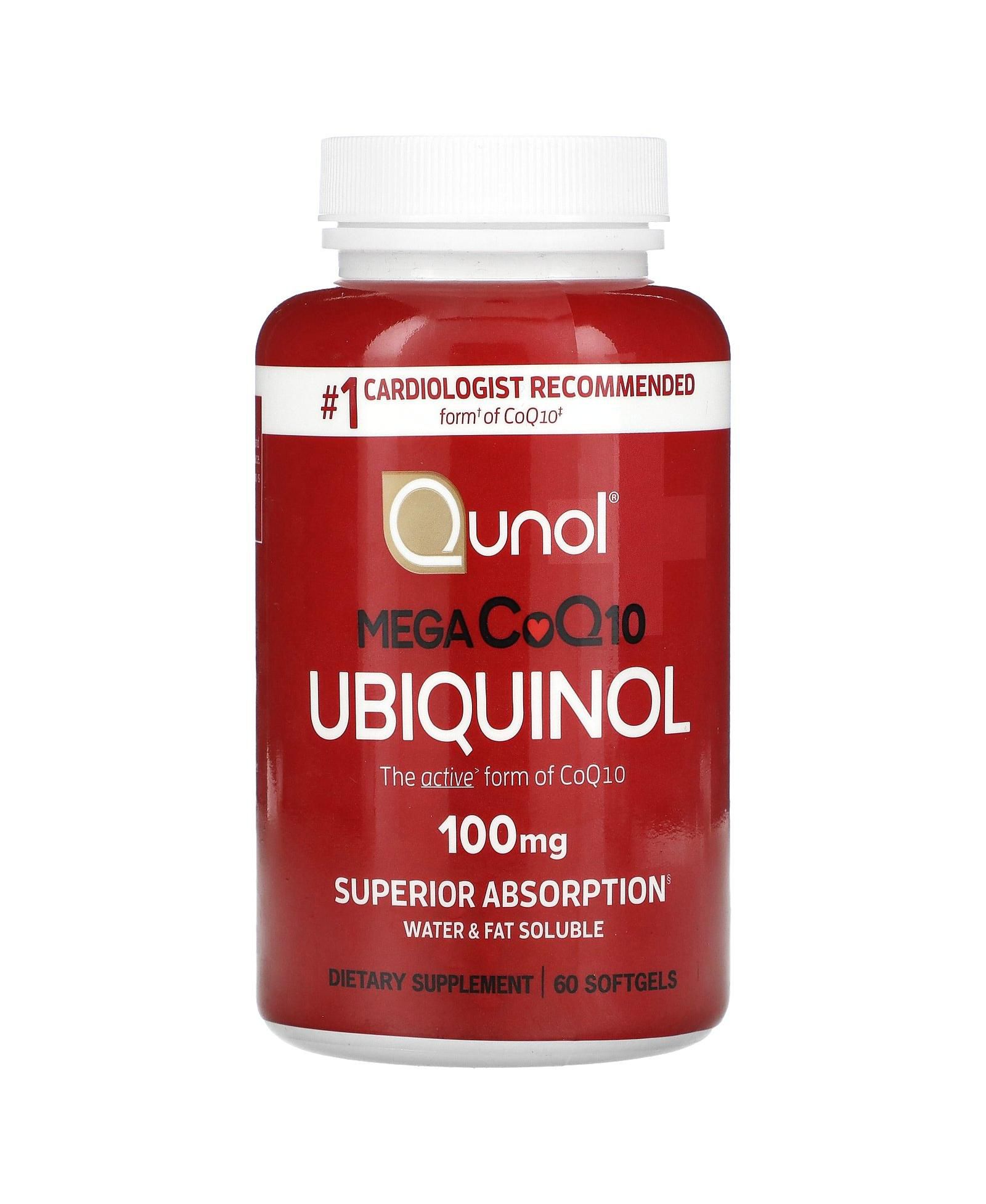 Qunol Mega CoQ10 Ubiquinol  -  60 Softgels