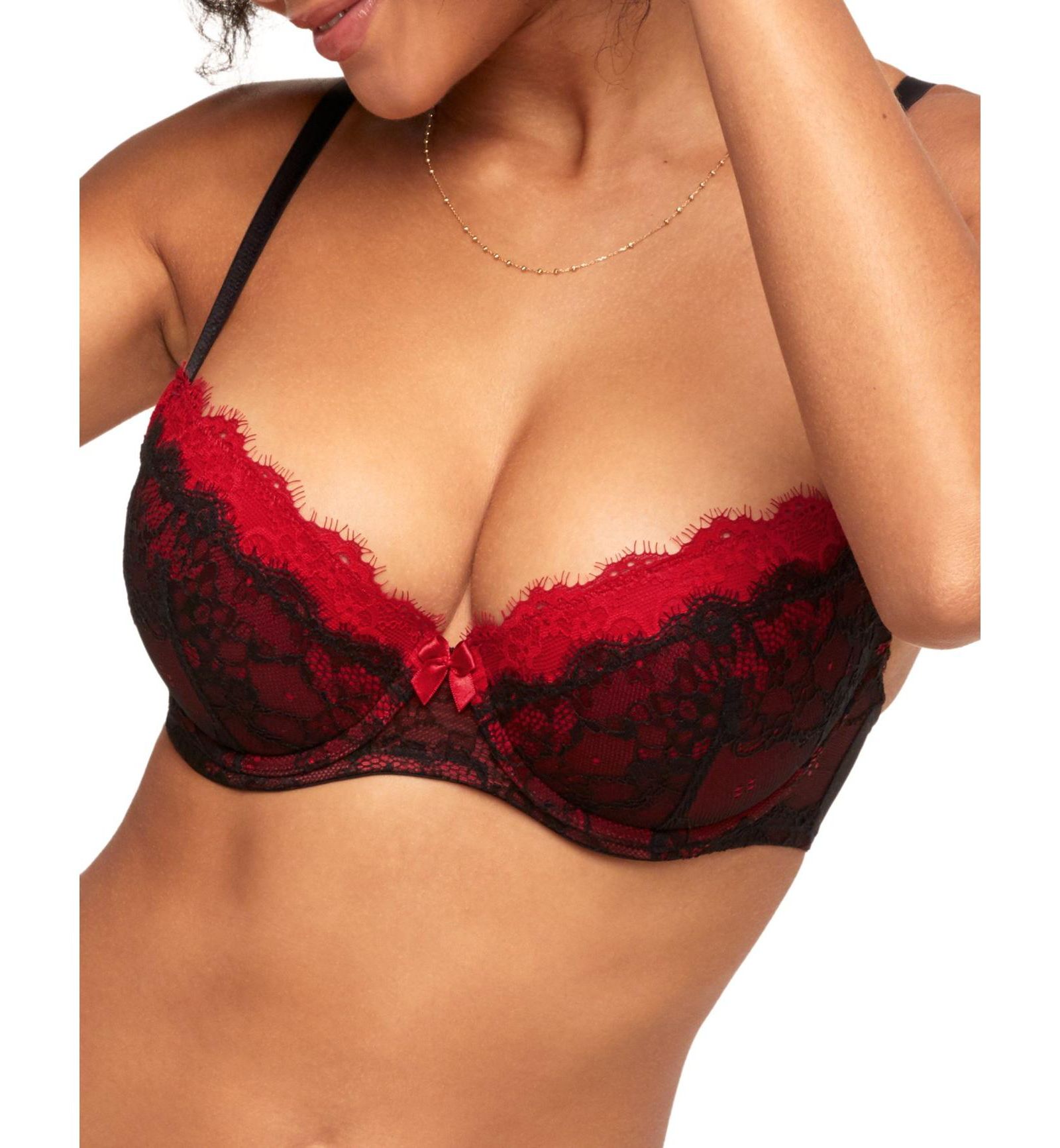 Adore Me Women's Emanuelly Push Up Balconette Bra