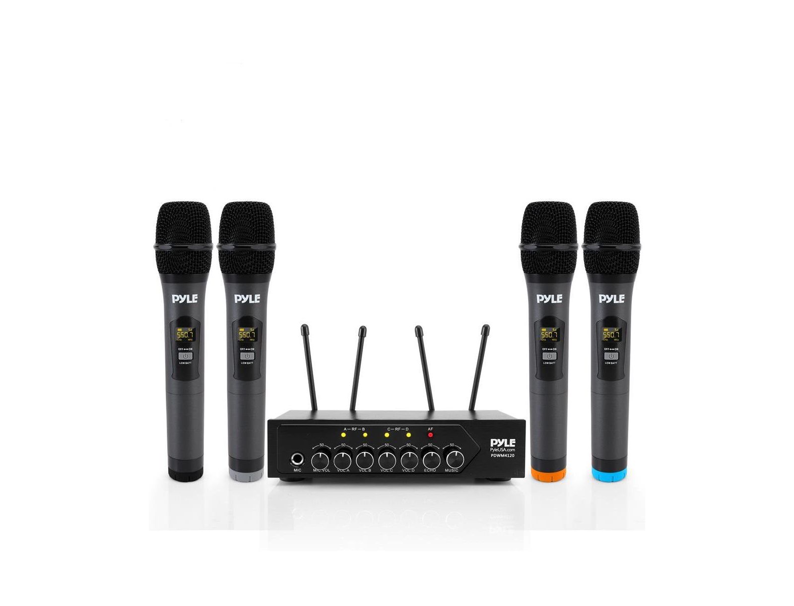 Pyle UHF Bluetooth Wireless Microphone System