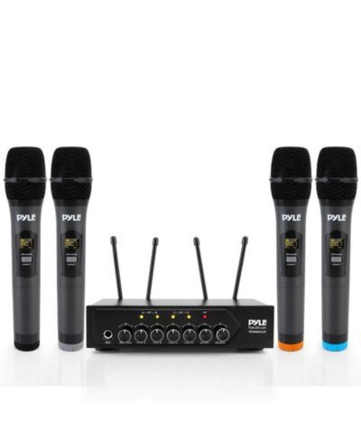 Pyle UHF Bluetooth Wireless Microphone System