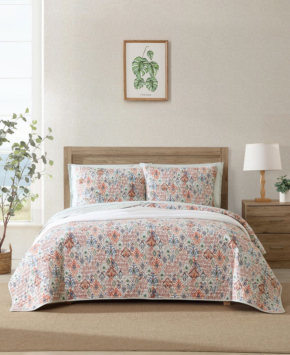 Комплект из 3 стеганых покрывал Tommy Bahama Home Ikat Tropics Reversible Full/Queen