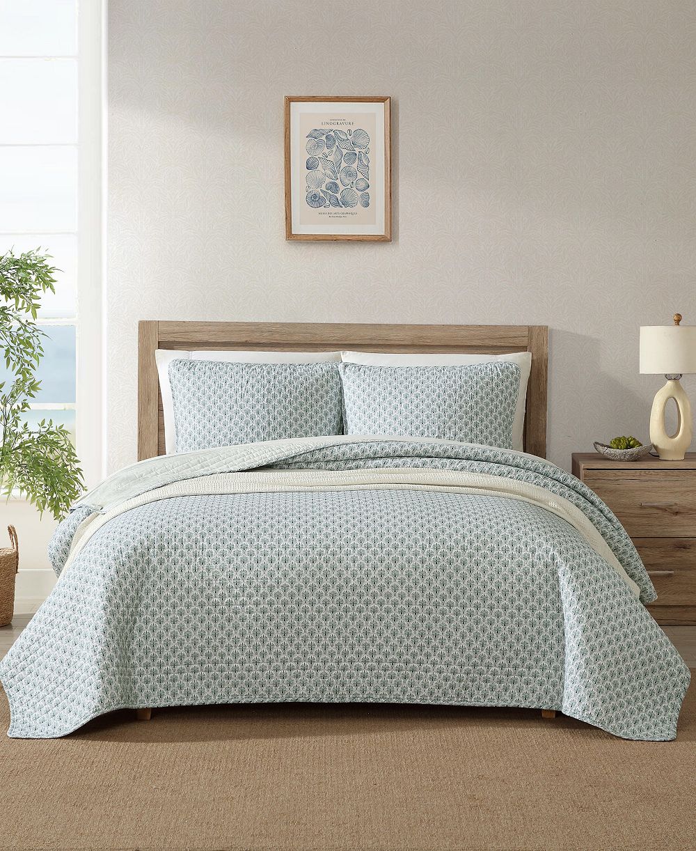 Комплект из 2-х покрывал Tommy Bahama Home Coastal Batik Reversible, Twin