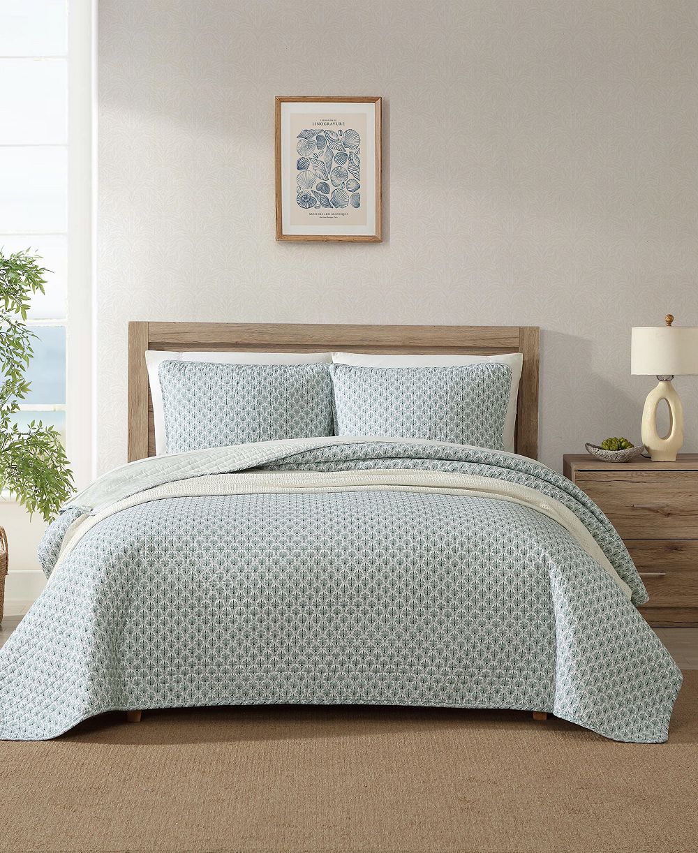 Комплект из 3-х стеганых одеял Tommy Bahama Home Coastal Batik Reversible, Full/Queen